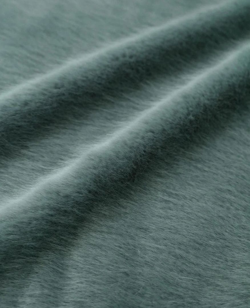 タグ付未使用品　SOU・SOUフェイクファー ライトチュニックコート／水浅葱