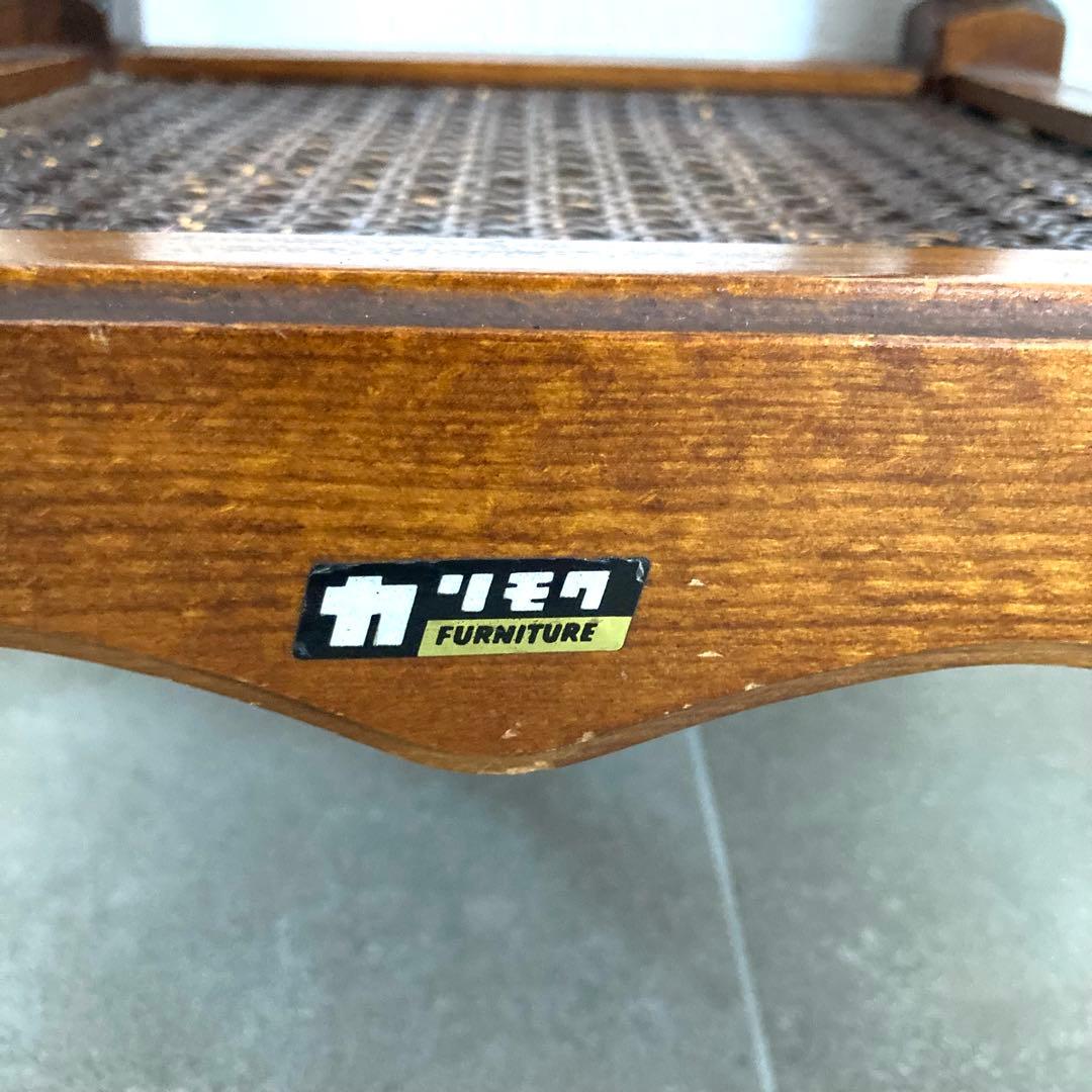 オールドカリモク アンティーク コロニアル 花台 電話台 飾り台 サイドテーブル