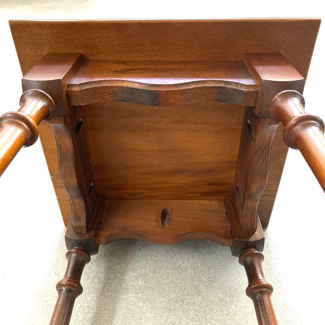 オールドカリモク アンティーク コロニアル 花台 電話台 飾り台 サイドテーブル