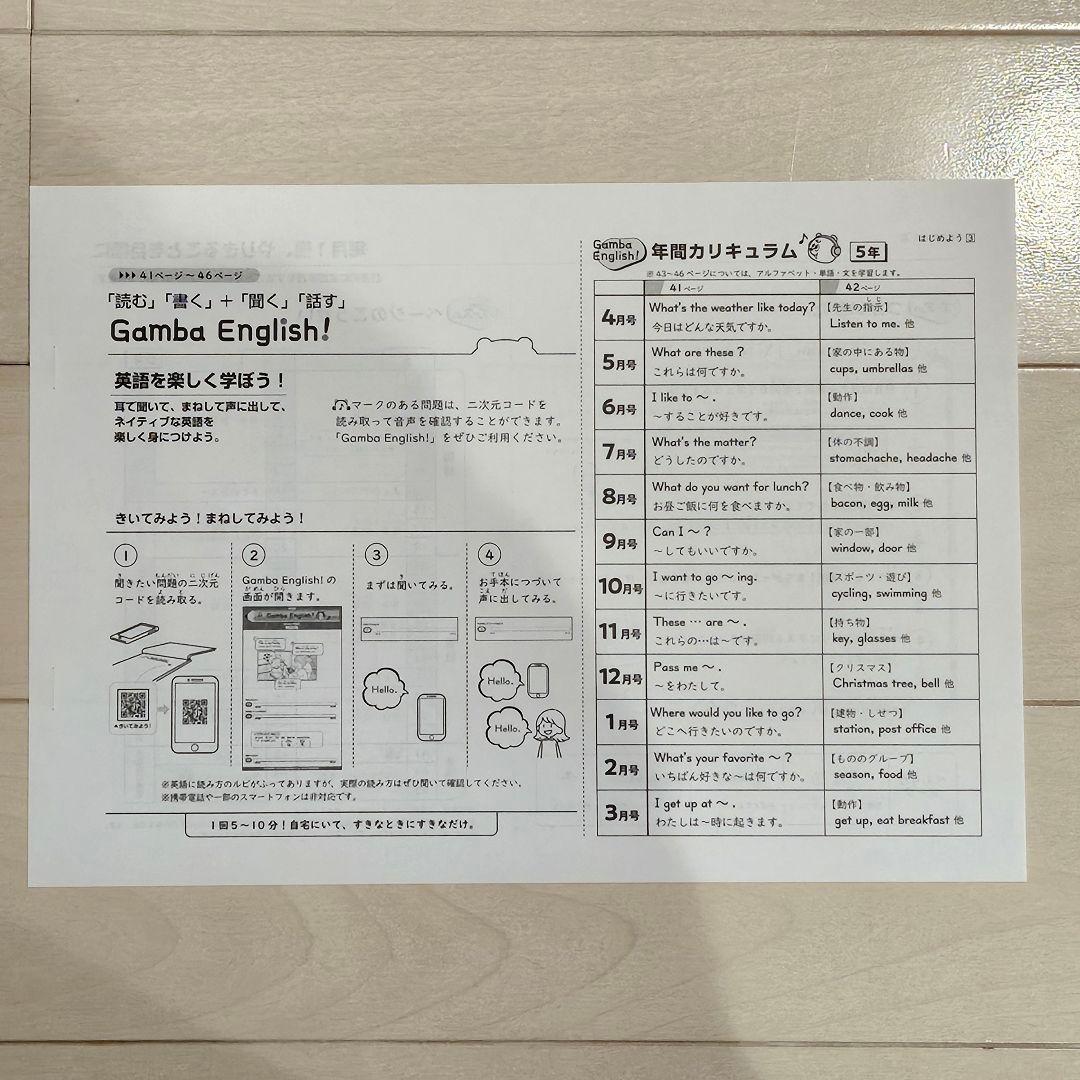がんばる舎　Gambaエース　小５　1年分　12冊