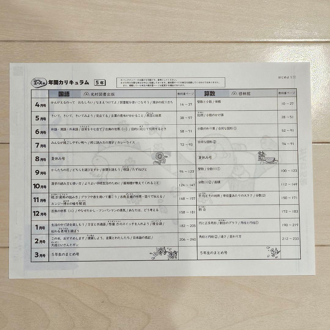 がんばる舎　Gambaエース　小５　1年分　12冊