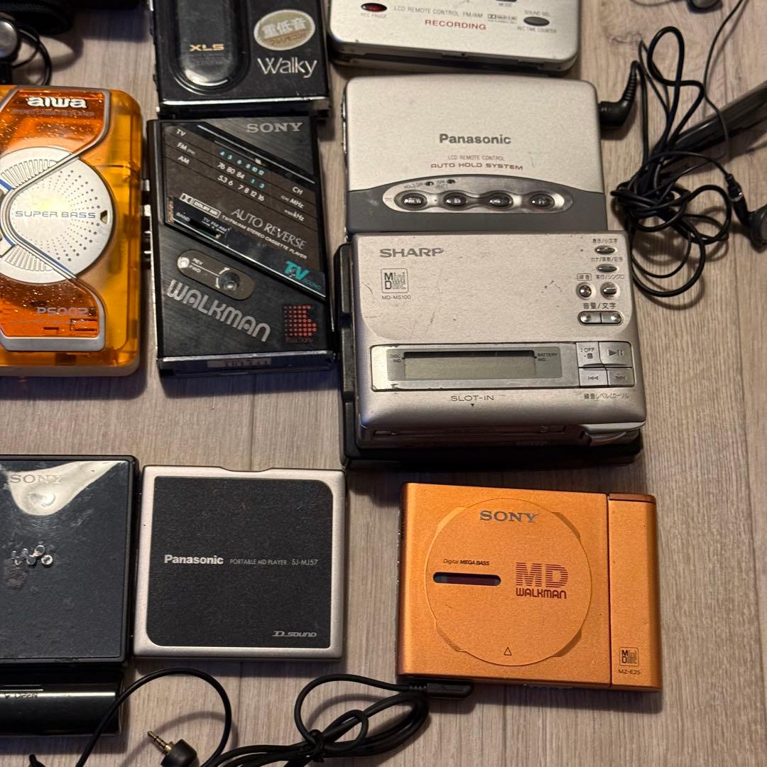カセットプレイヤー、MDプレイヤー　まとめ売り