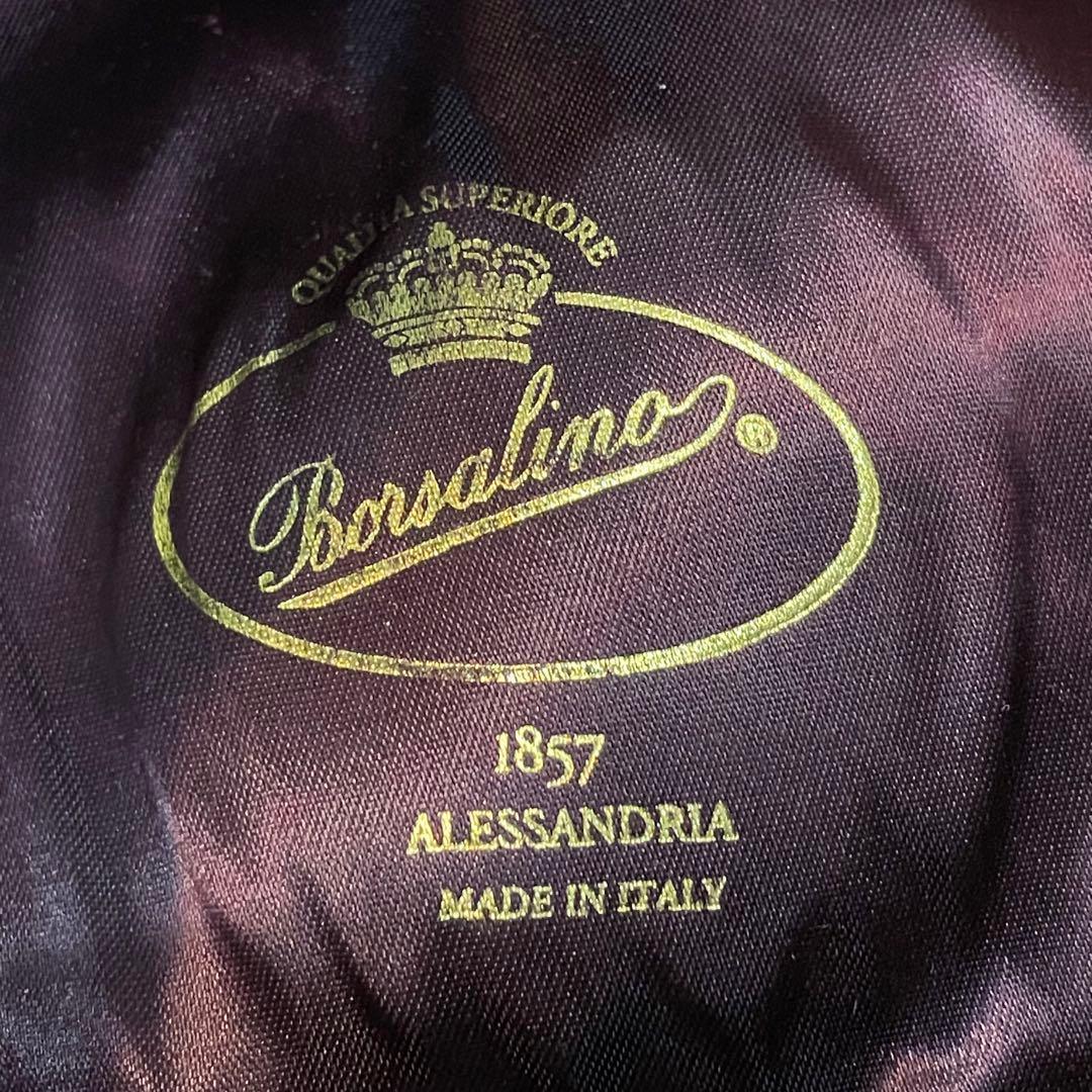 Borsalinoラビットファー　フェドーラ　ハット　ダークネイビー