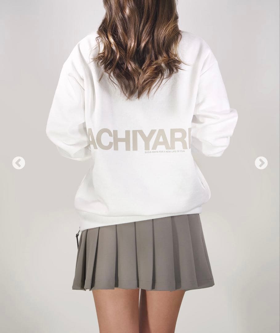 モカグレー プリーツスカート　Lサイズ