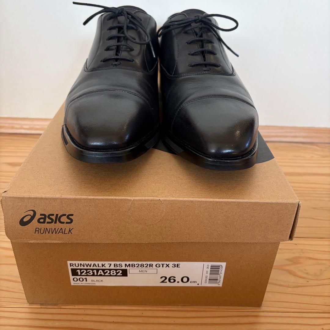 【美品（1回使用）】アシックス ランウォーク 26cm GORE-TEX 3E