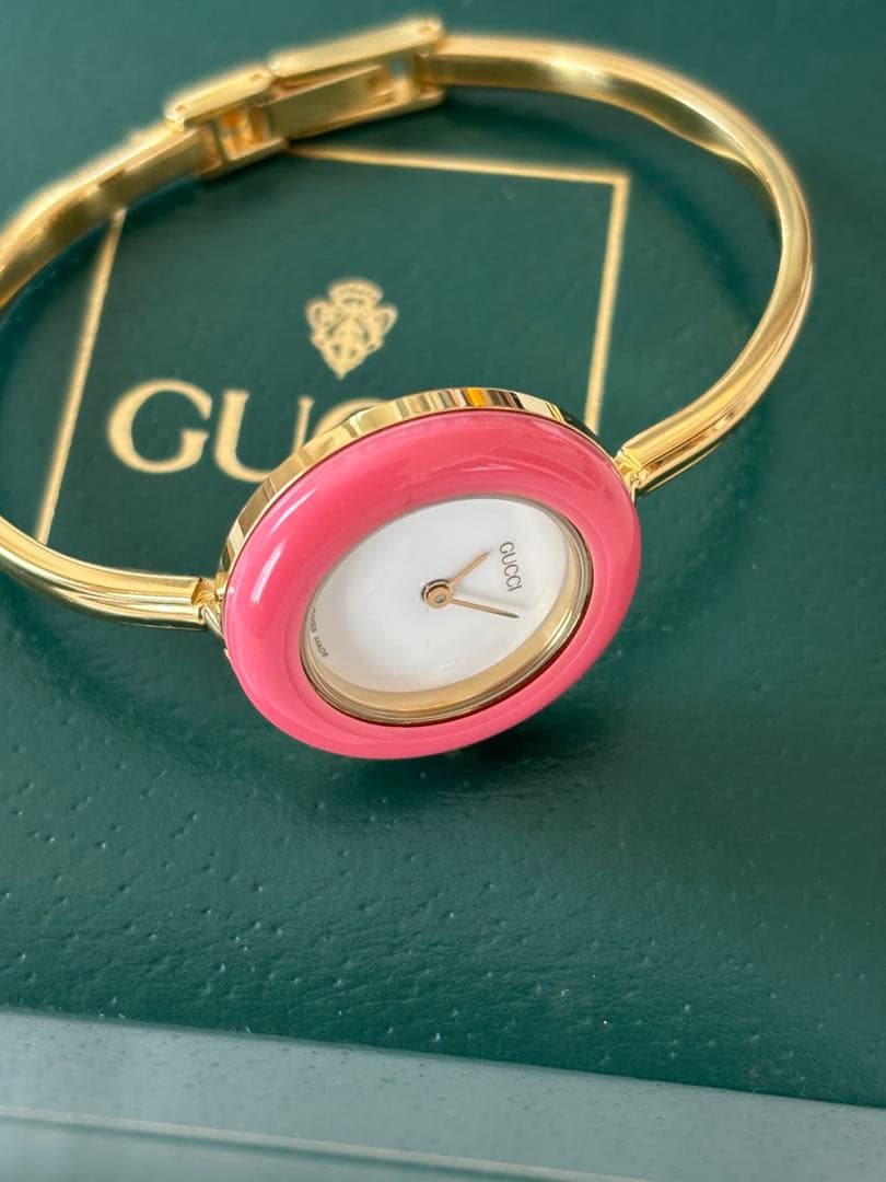 【稼働】GUCCI グッチ　チェンジベゼル　11/12.2 腕時計　新品電池