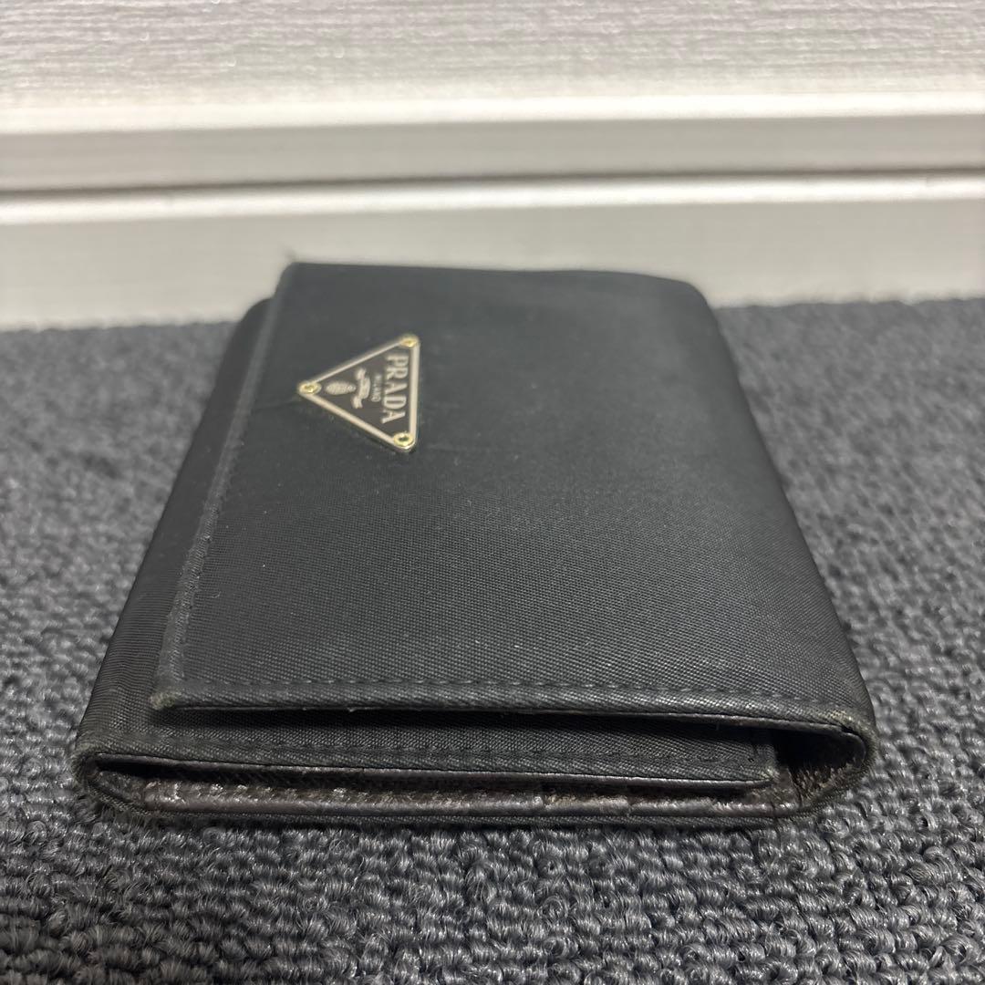 PRADA ナイロン　茶色　三つ折り財布