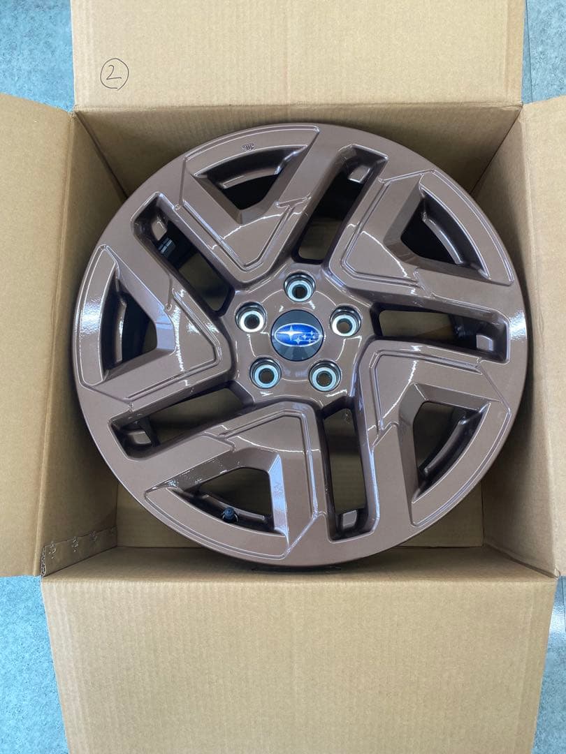 【SL型フォレスター新車外し】ブロンズ18インチ純正ホイール　2本目
