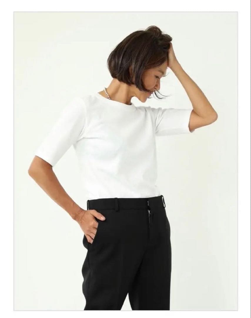 マディソンブルー CREW NECK H/S TEE black ショッパー付