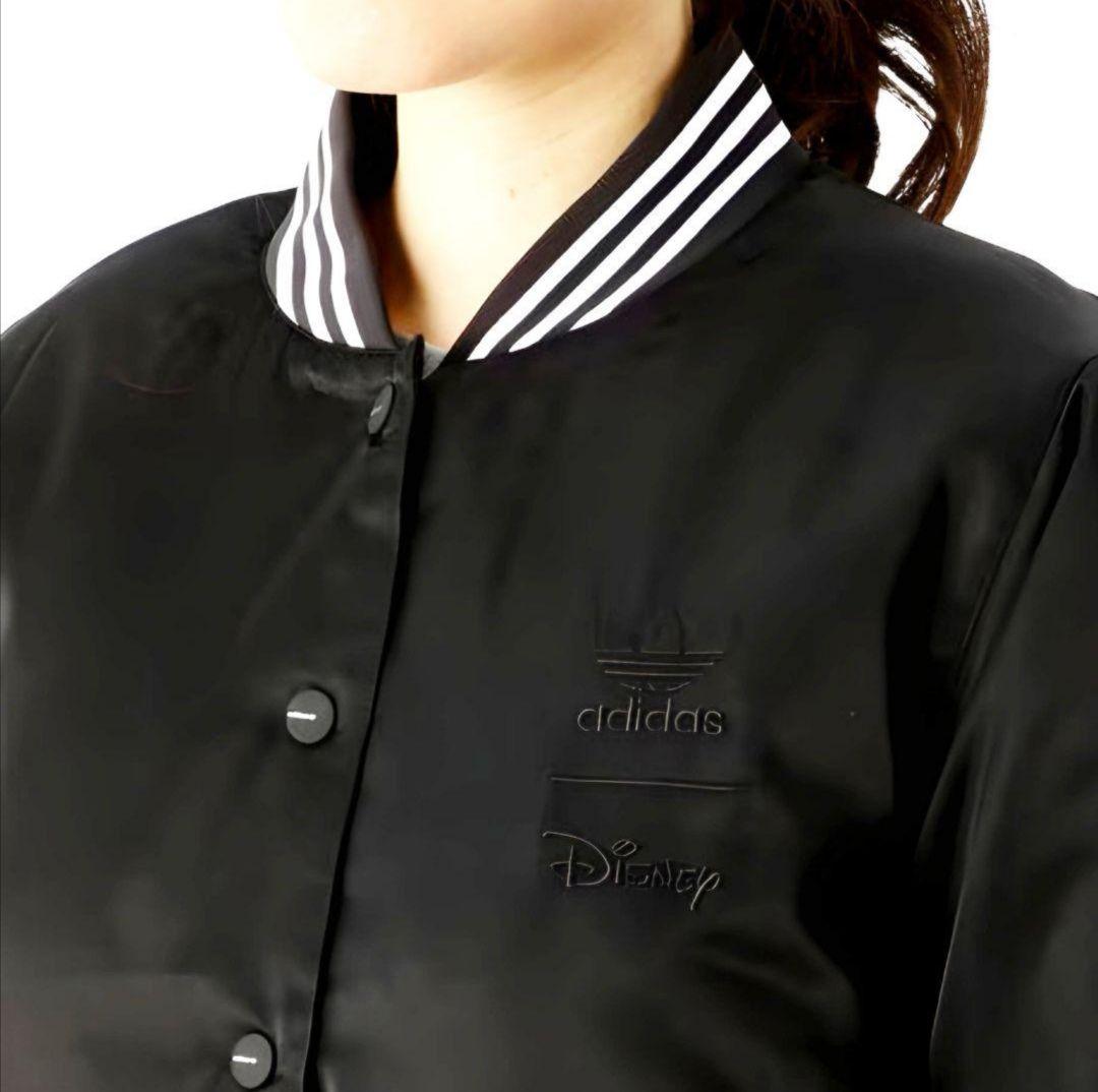 【新品】Bambi×adidas 黒★サテンボンバージャケット★中綿ジャケット