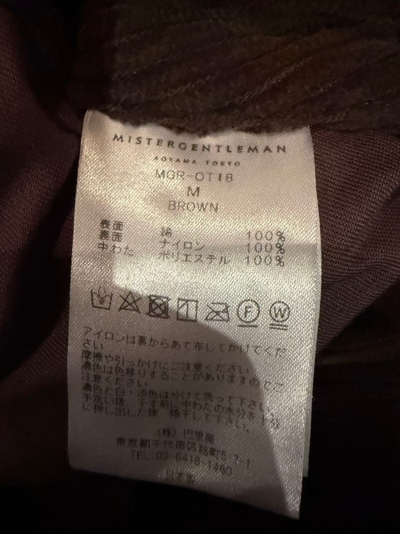 ジャケット・アウター MISTERGENTLEMAN