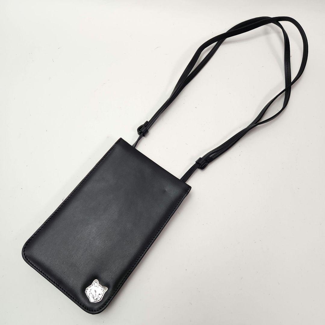 さ*ん様 【023】メゾンキツネ ブラック フォックスヘッドポシェット スマホシ