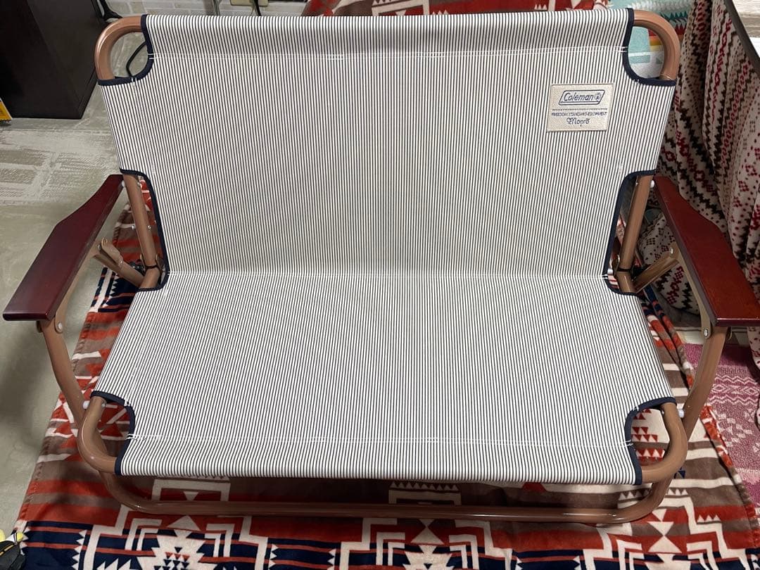 コールマン リラックスフォールディングベンチ ヒッコリー　廃盤レア　人気商品