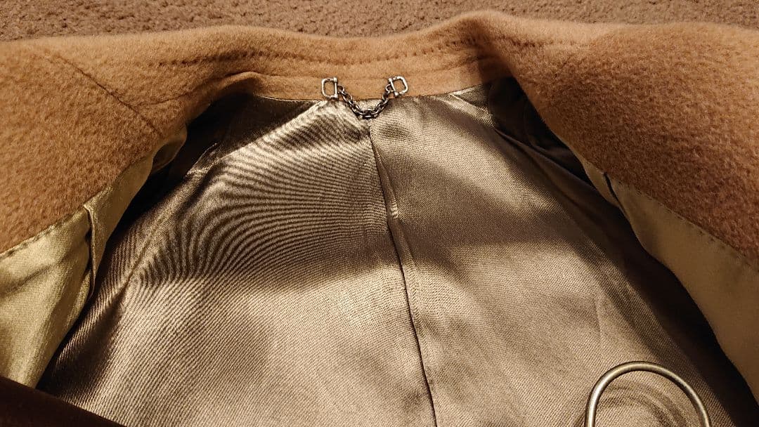 新品44R グッチPコート キャメル100% GUCCI