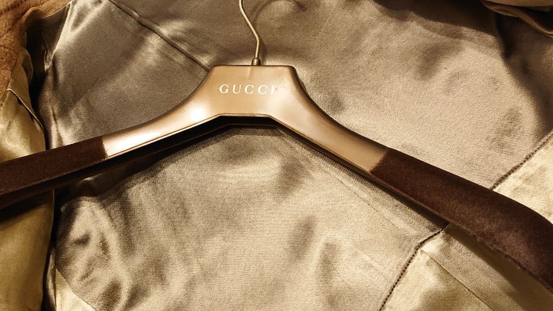 新品44R グッチPコート キャメル100% GUCCI