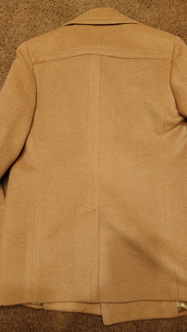 新品44R グッチPコート キャメル100% GUCCI