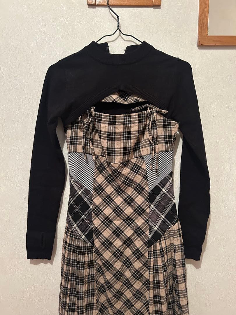 【AND MARY】belle checked dress