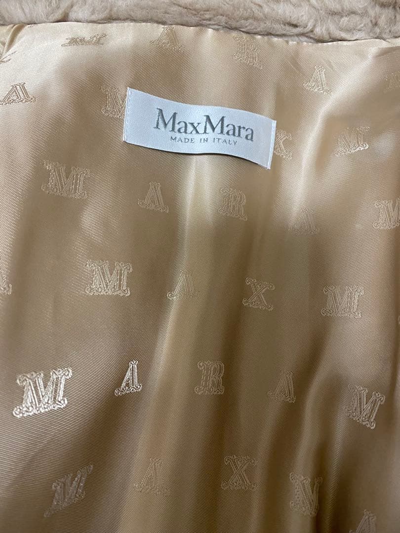 あんしん鑑定利用　Max Mara テディベア　ポンチョコート　カシャ美品