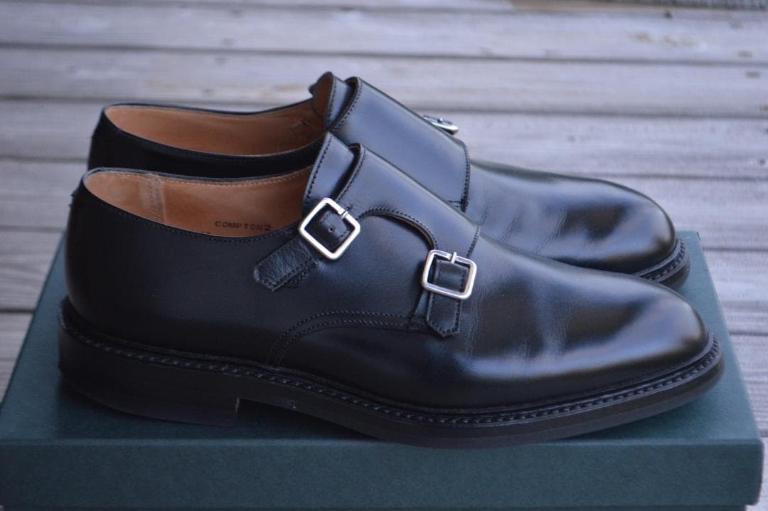 着用数回　CROCKETT＆JONES　COMPTON2　7.5E　ブラック