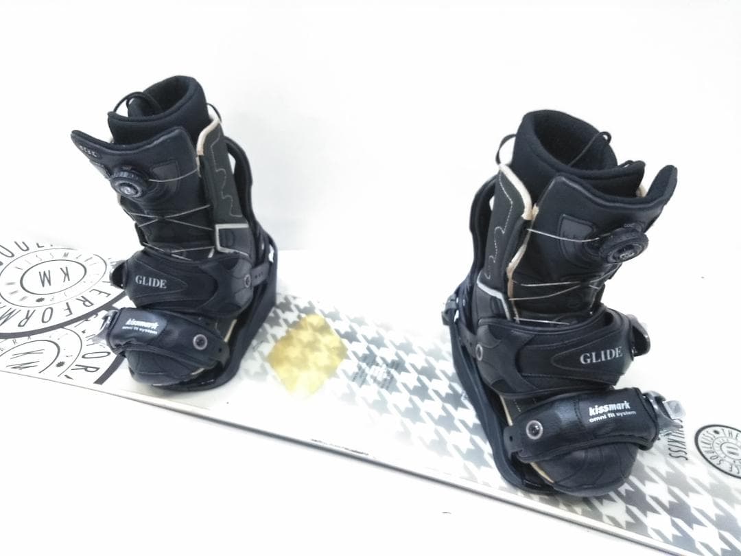 キスマーク レディース スノーボード4点セット　142cm ブーツ 24 △