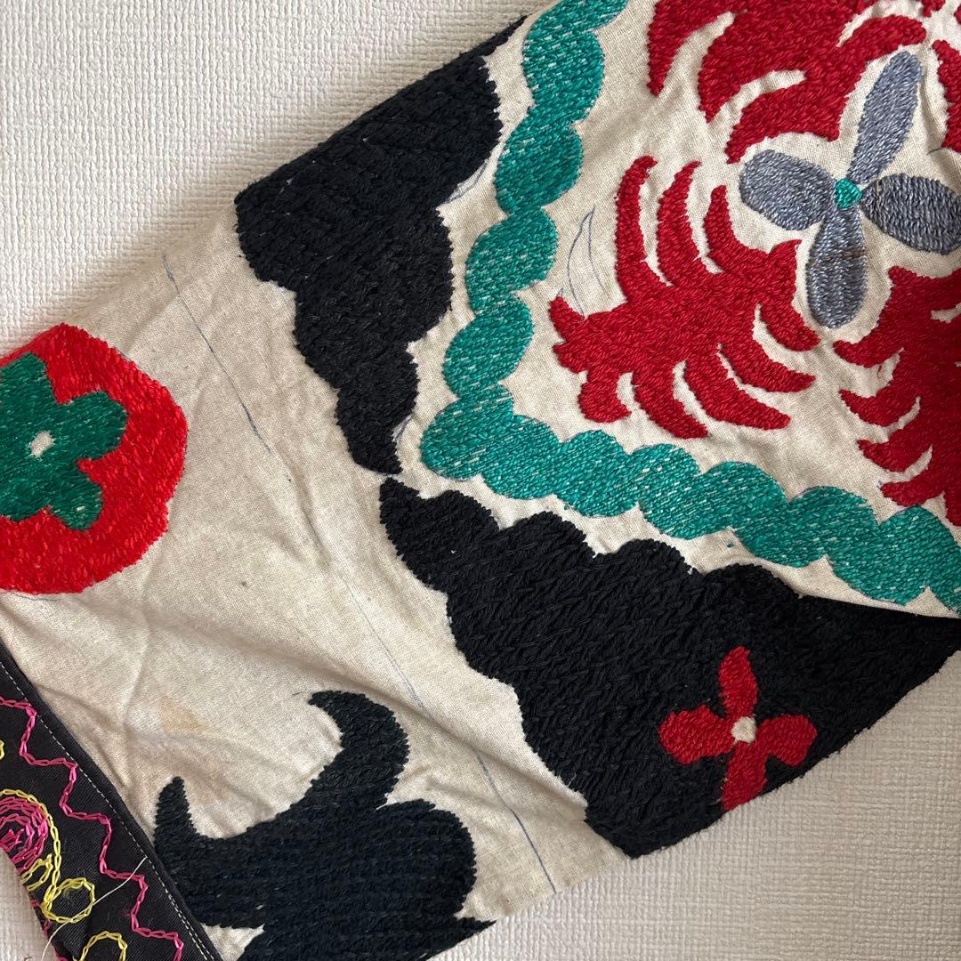 スザニ刺繍　ロングガウン　ロングコート　ヴィンテージ　vintage