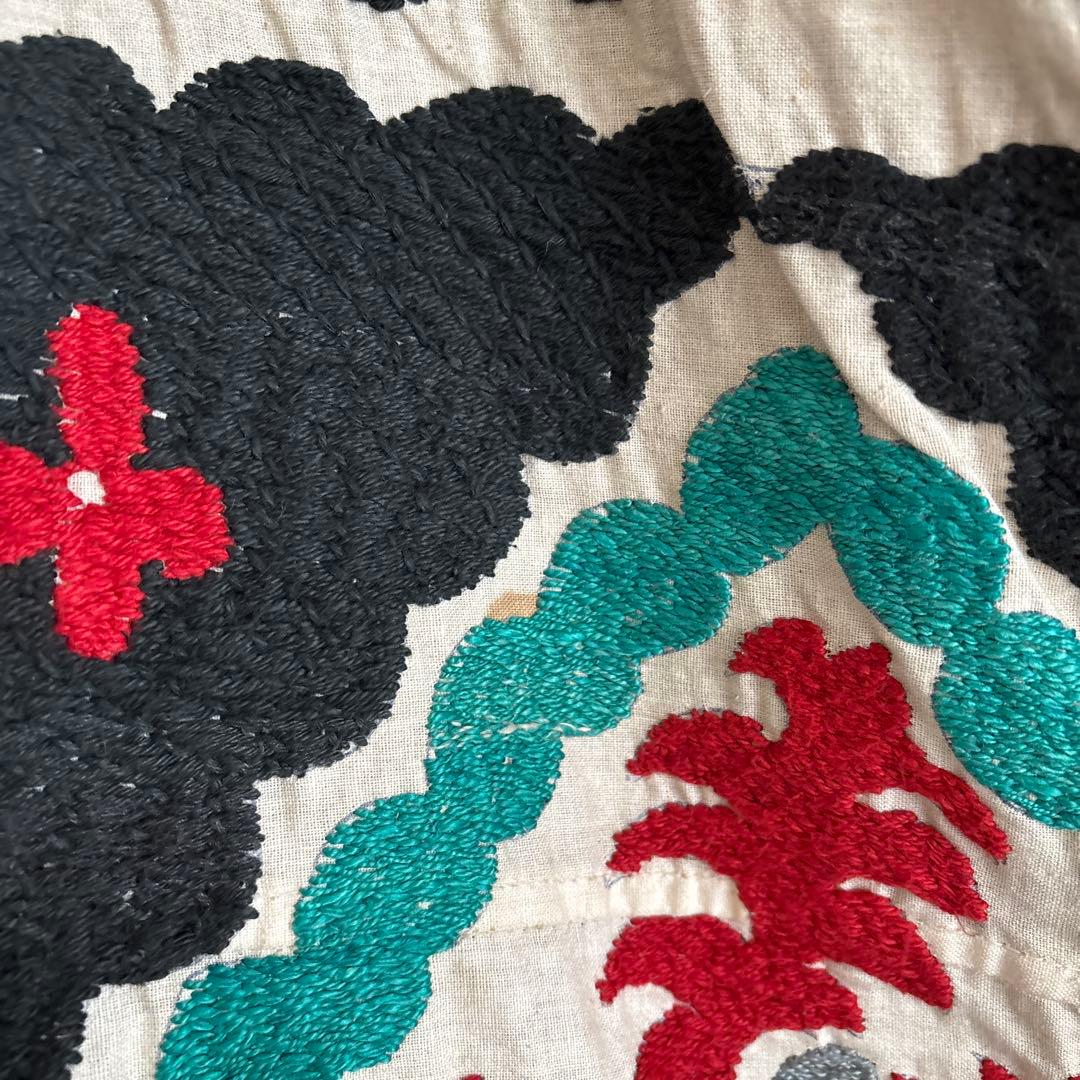 スザニ刺繍　ロングガウン　ロングコート　ヴィンテージ　vintage