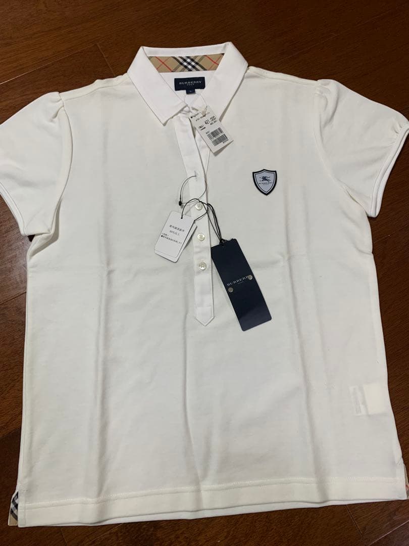 BURBERRY GOLF ホワイトポロシャツ Lサイズ