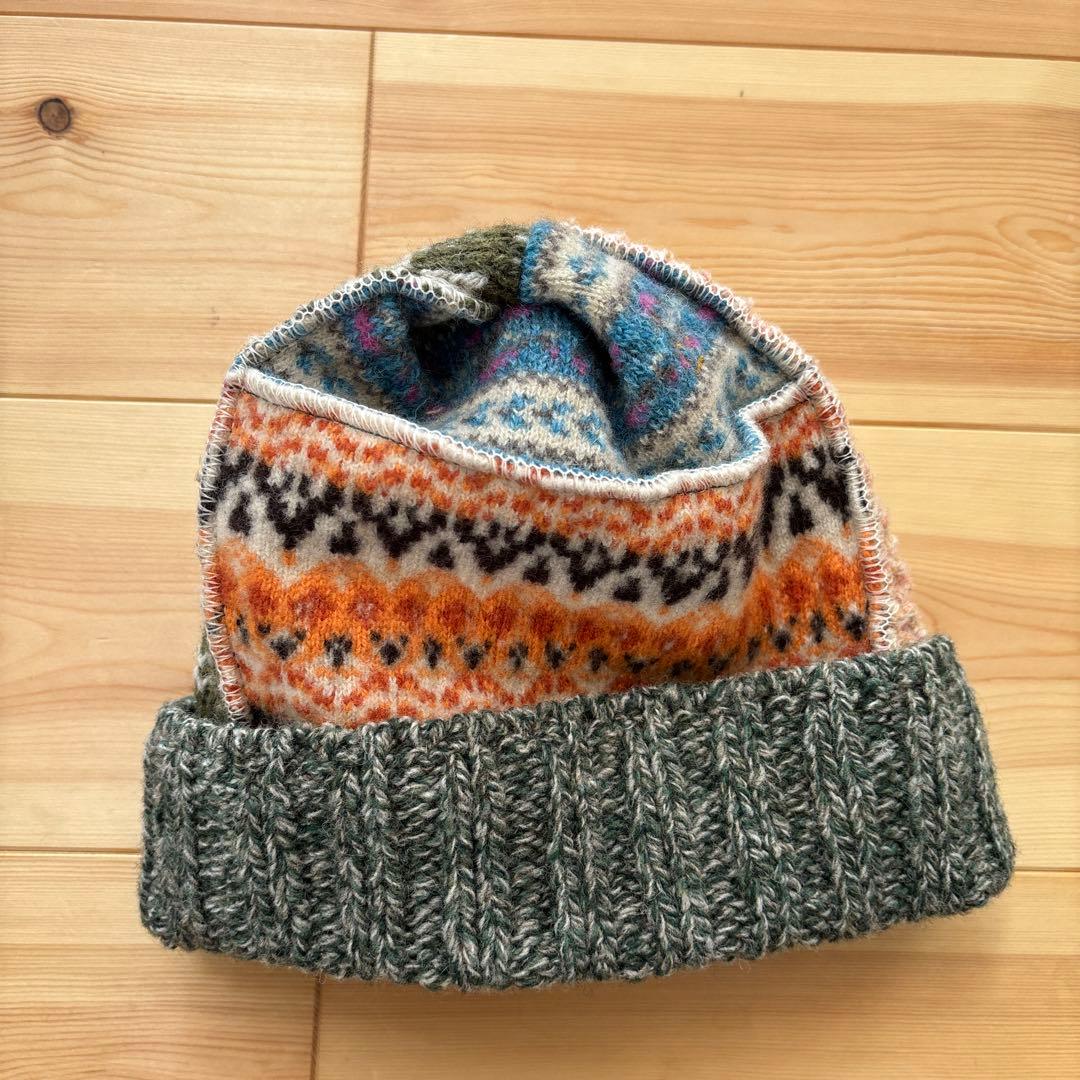 45R パッチワークニット帽