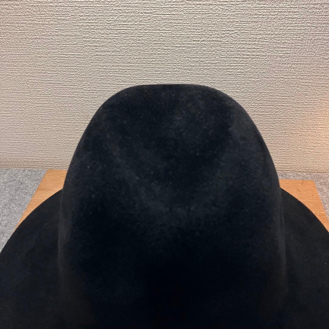美品　KIJIMA TAKAYUKI 152854 黒　ハット　ラビット