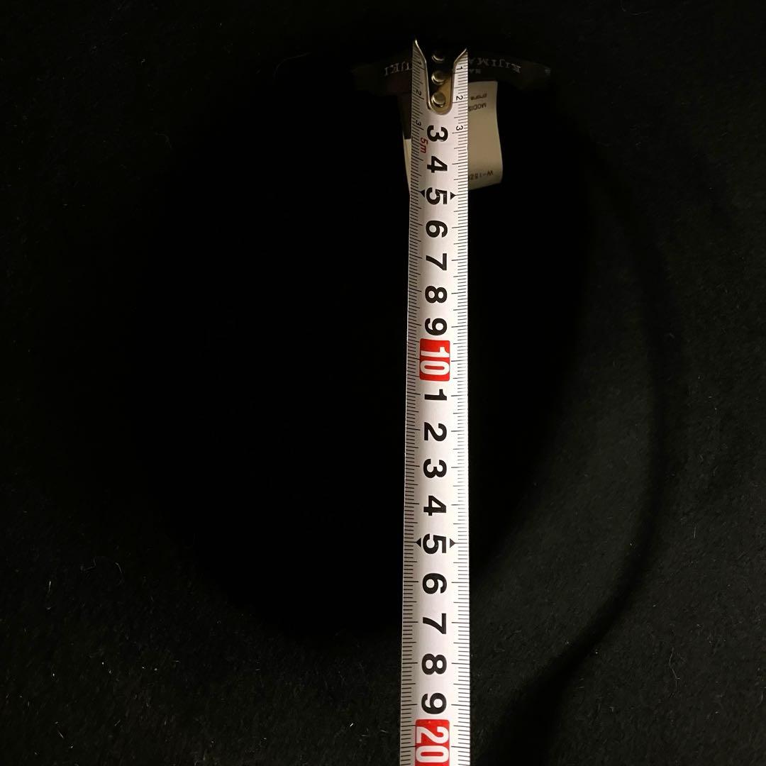 美品　KIJIMA TAKAYUKI 152854 黒　ハット　ラビット