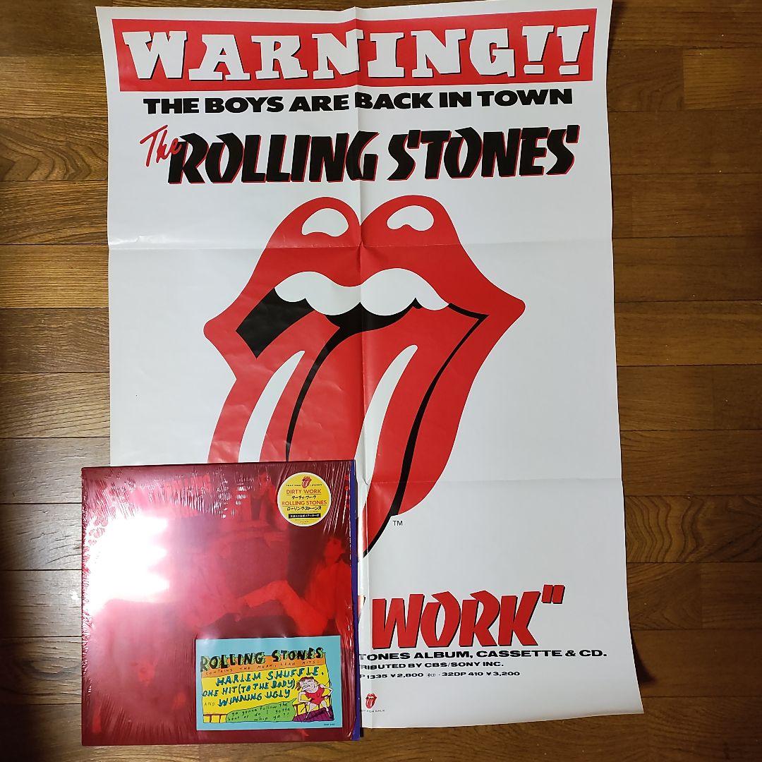 【激レア!!ポスター付き完品ＬＰ】ローリング・ストーンズ／ダーティ・ワーク