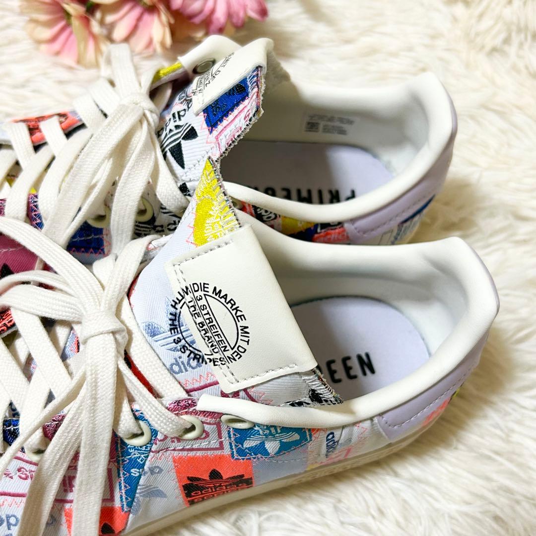 【極美品】アディダス オリジナルス スタン スミス スニーカー 総柄 24cm