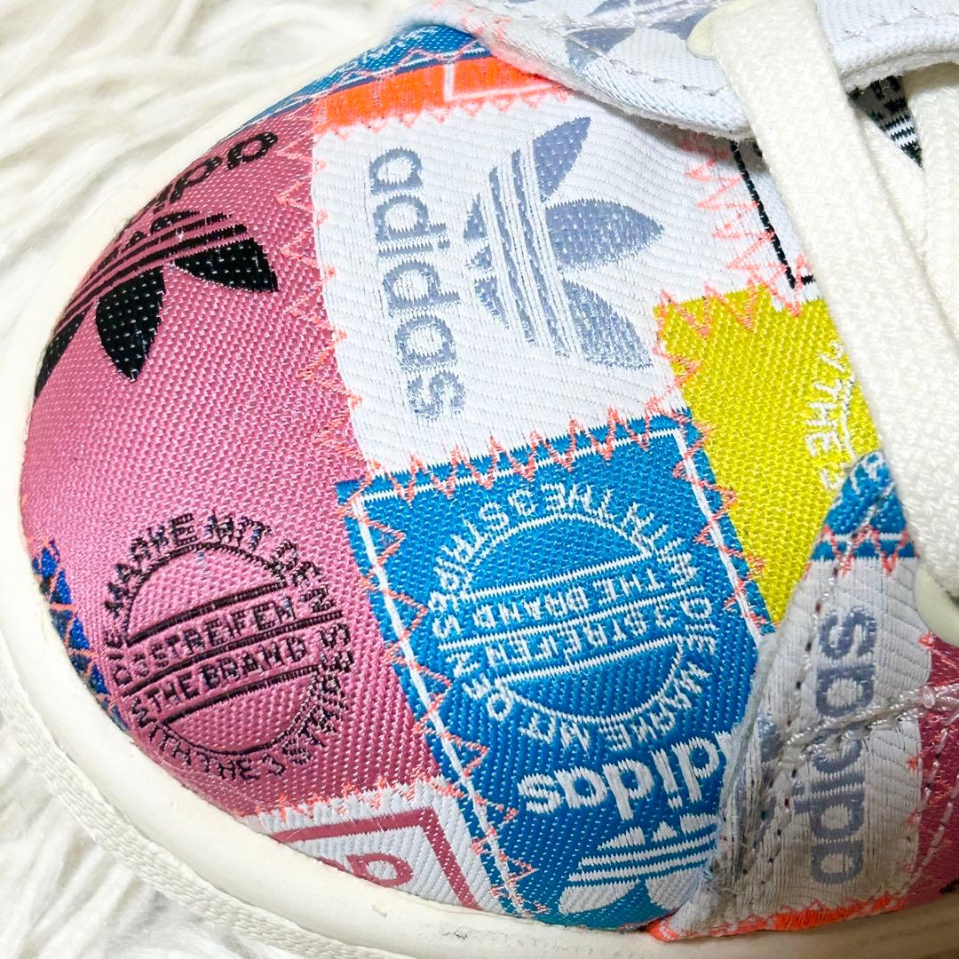 【極美品】アディダス オリジナルス スタン スミス スニーカー 総柄 24cm