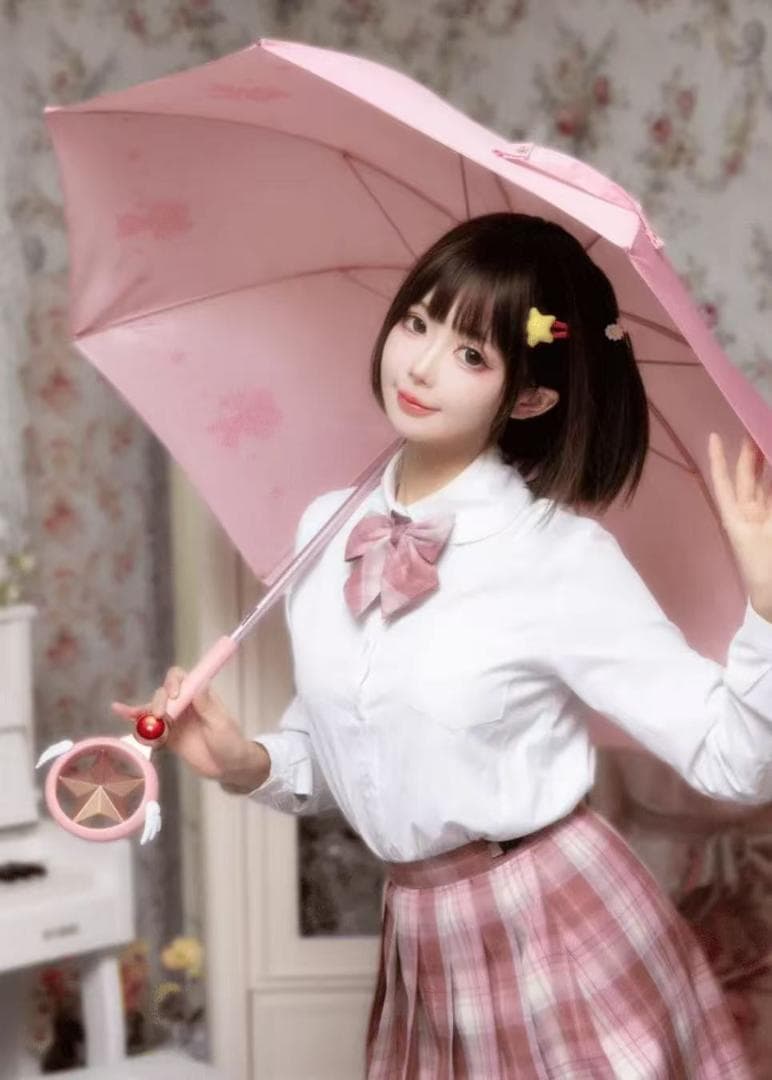 海外限定LAST賞 カードキャプターさくら さくらの星の杖 長傘 晴雨兼用