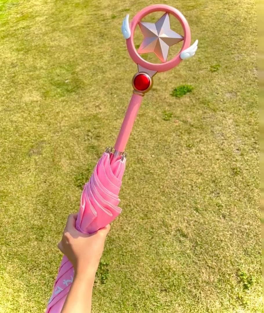 海外限定LAST賞 カードキャプターさくら さくらの星の杖 長傘 晴雨兼用