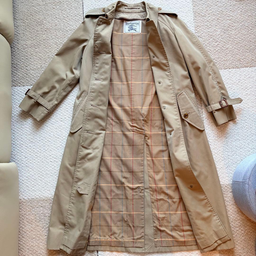バーバリー　ステンカラーコート　トレンチコート　ライナー　ベルト付 希少　白タグ