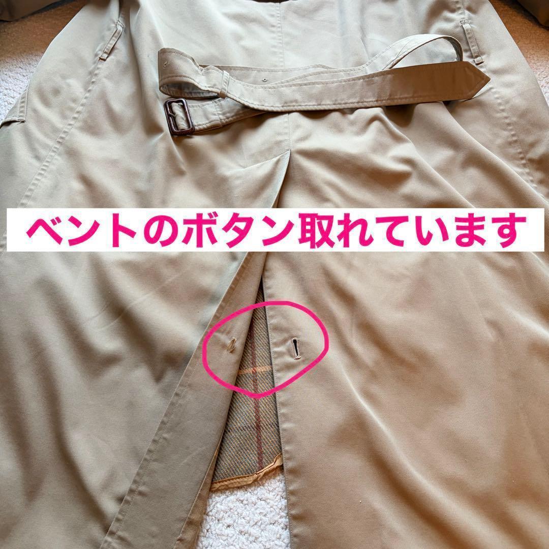 バーバリー　ステンカラーコート　トレンチコート　ライナー　ベルト付 希少　白タグ