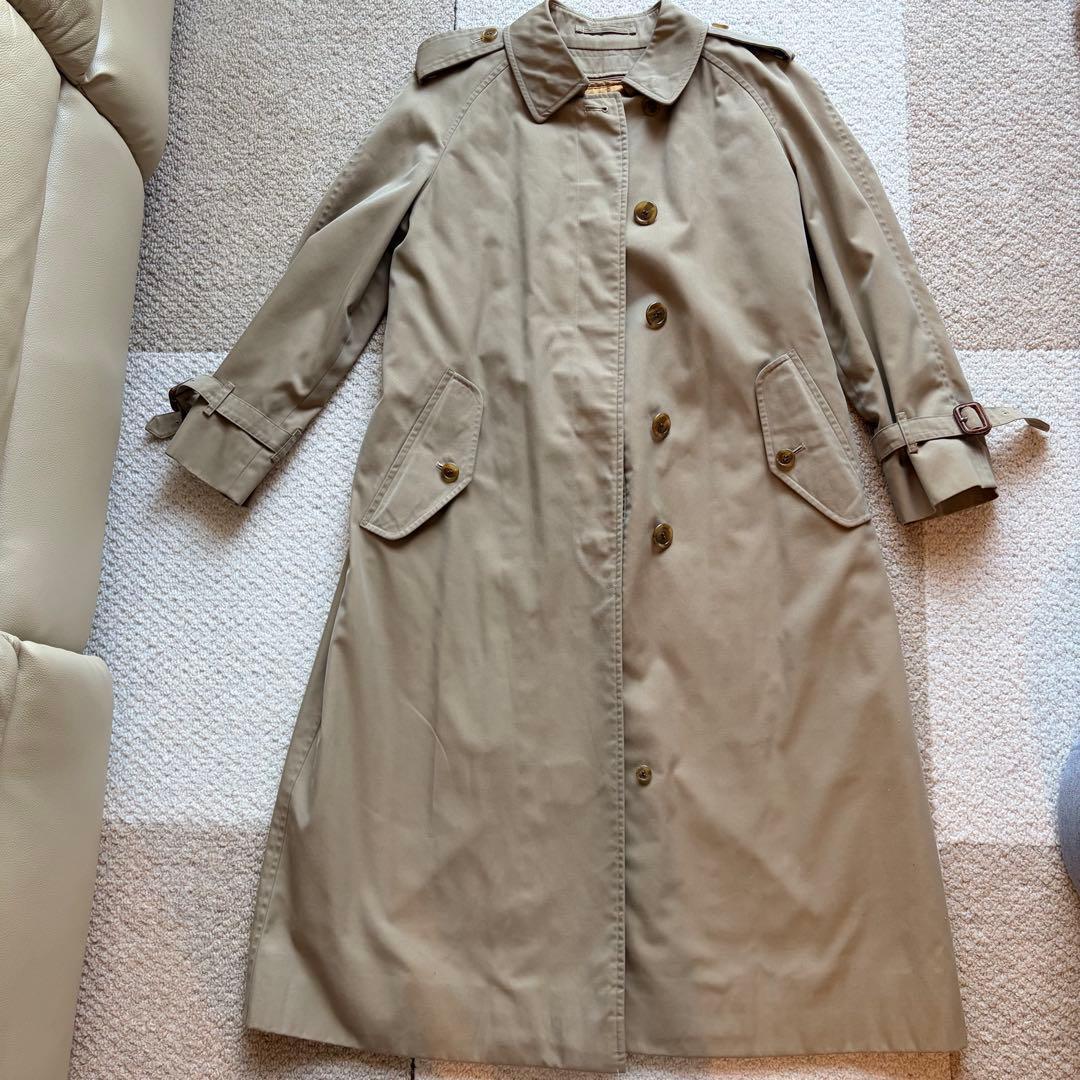 バーバリー　ステンカラーコート　トレンチコート　ライナー　ベルト付 希少　白タグ