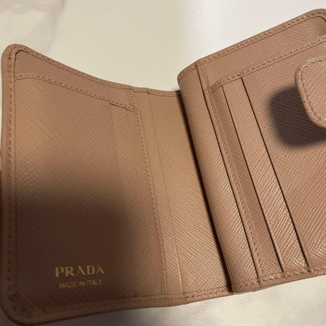 プラダ PRADA 二つ折り財布 サフィアーノレザー財布