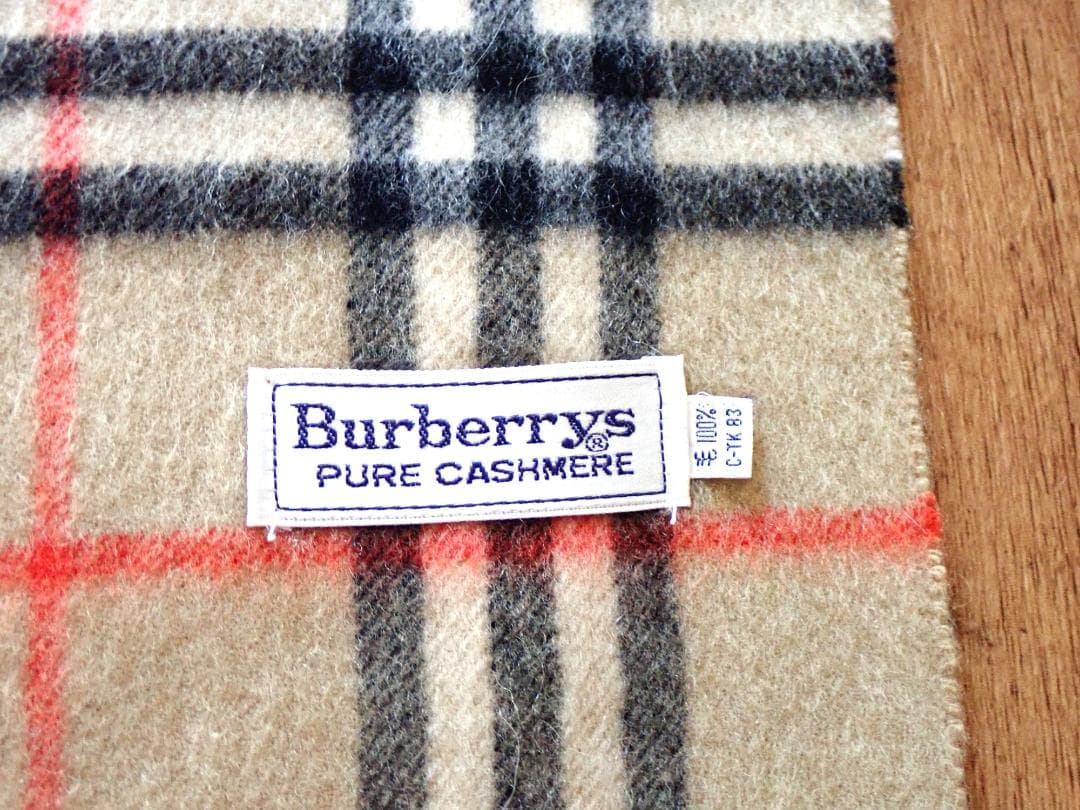 BURBERRY バーバリー ノバチェック柄 カシミヤ100％マフラー正規品