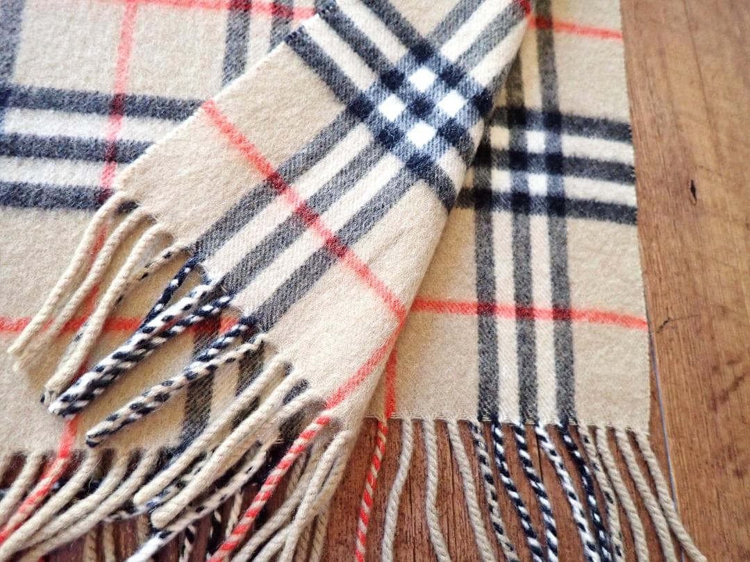 BURBERRY バーバリー ノバチェック柄 カシミヤ100％マフラー正規品