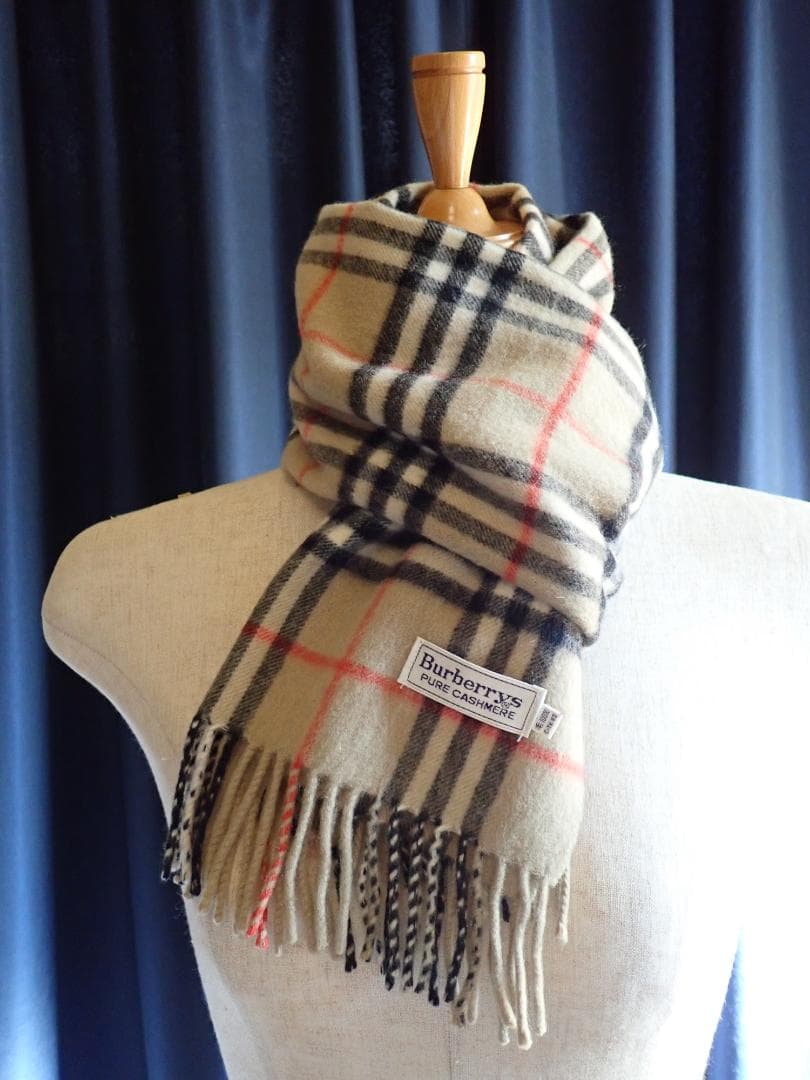 BURBERRY バーバリー ノバチェック柄 カシミヤ100％マフラー正規品