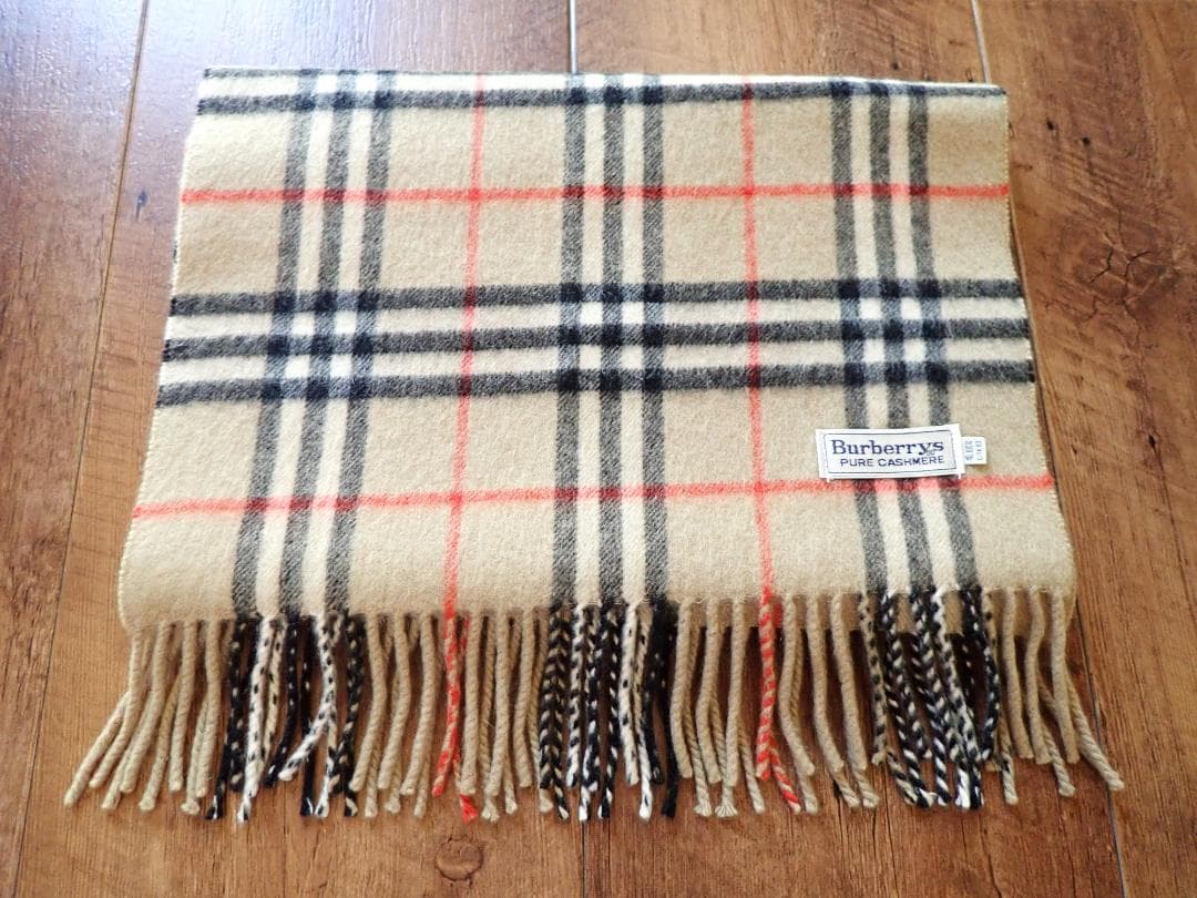 BURBERRY バーバリー ノバチェック柄 カシミヤ100％マフラー正規品