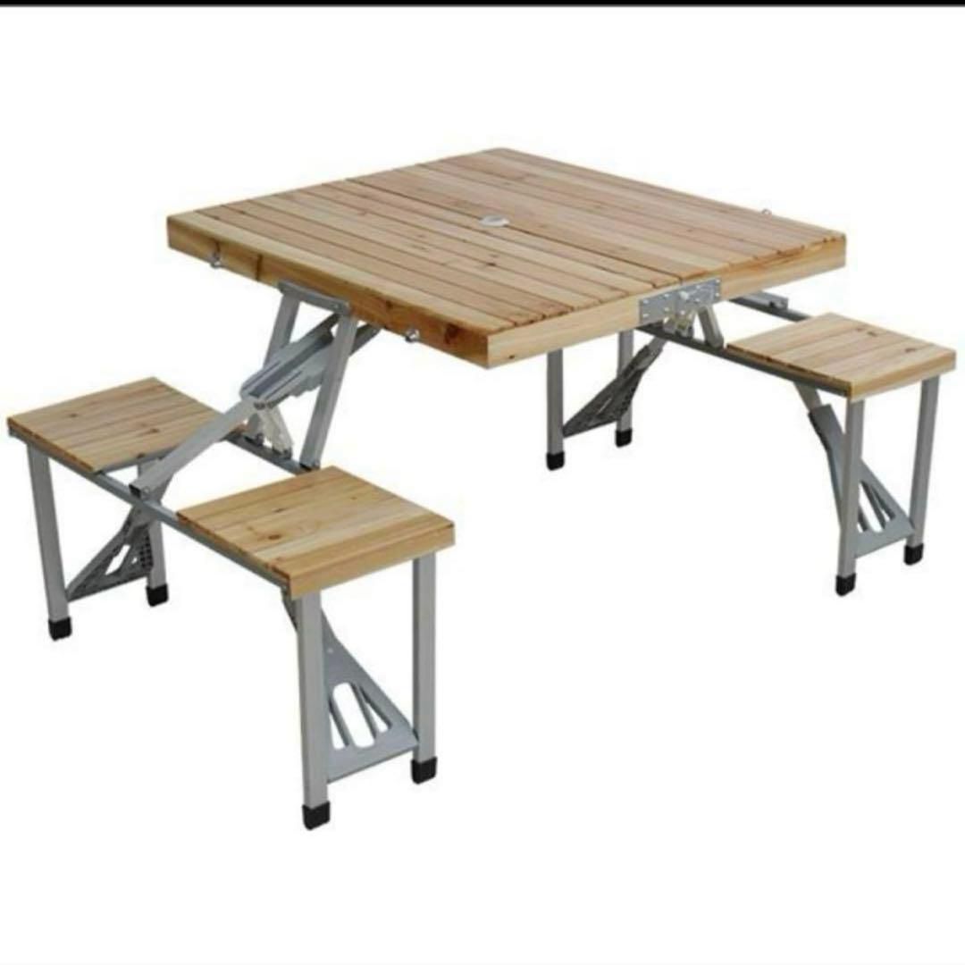お値下げ！木製ピクニックテーブルセット