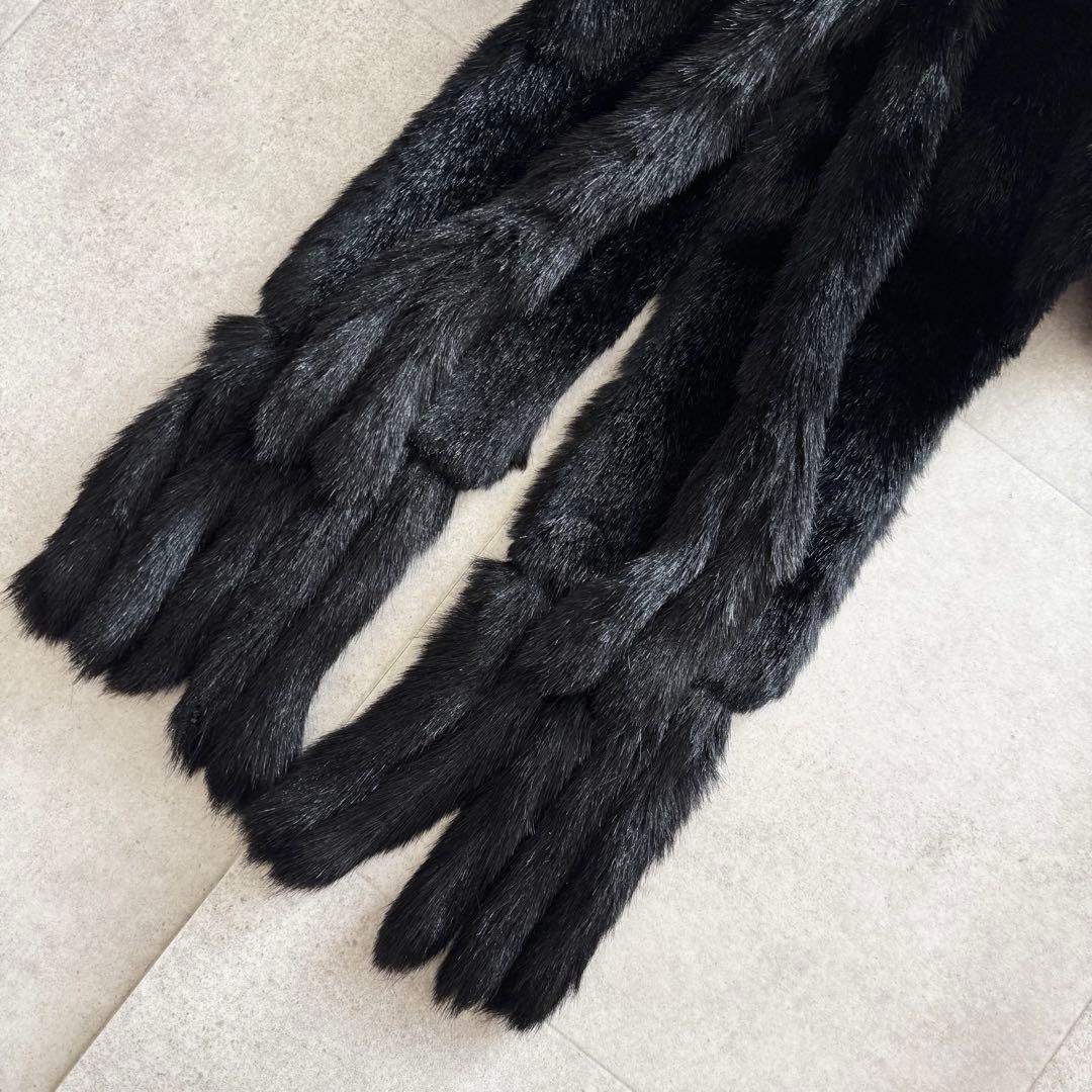 コムデギャルソン　AD2004　つけ襟　丸襟　マフラー　ストール　黒　アクリル