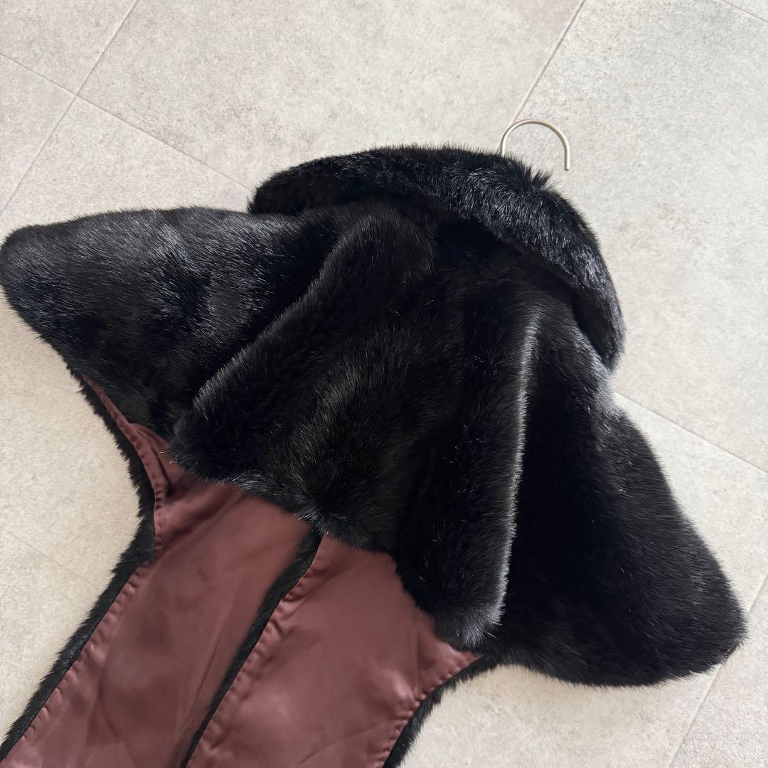 コムデギャルソン　AD2004　つけ襟　丸襟　マフラー　ストール　黒　アクリル