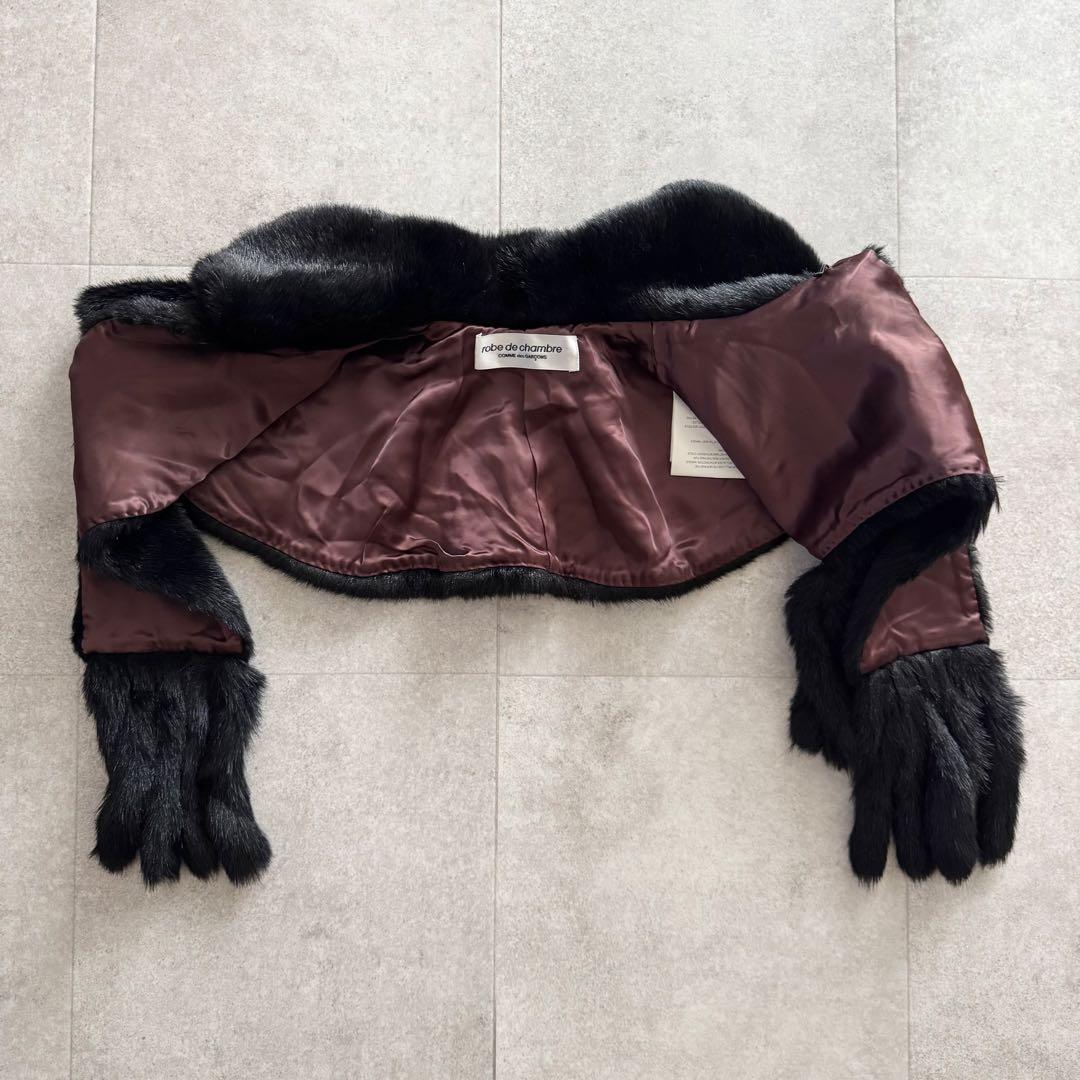 コムデギャルソン　AD2004　つけ襟　丸襟　マフラー　ストール　黒　アクリル