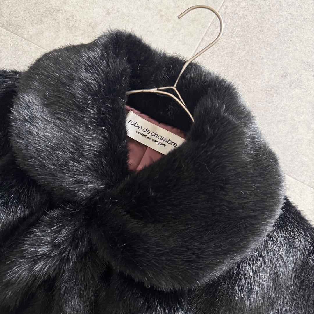 コムデギャルソン　AD2004　つけ襟　丸襟　マフラー　ストール　黒　アクリル