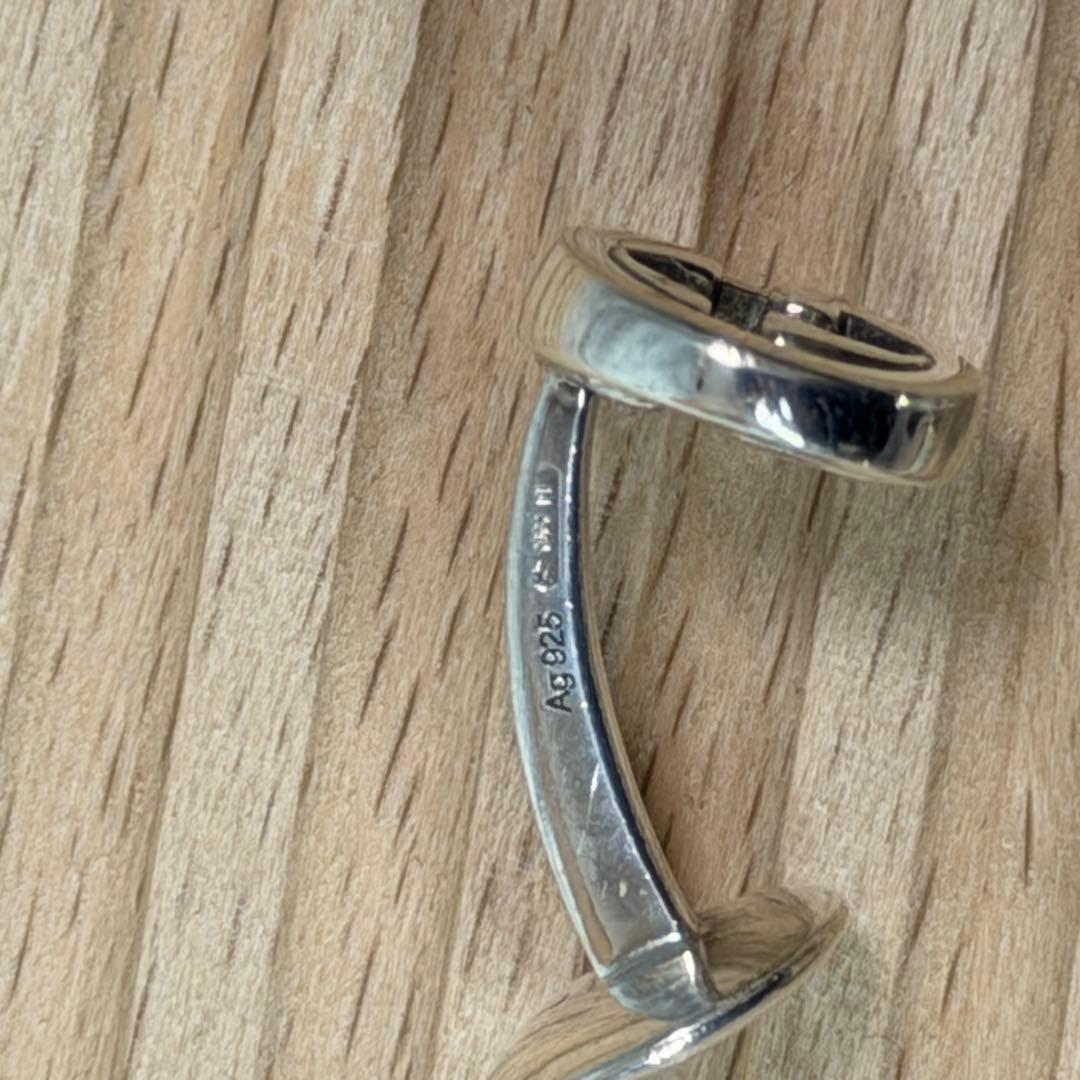 美品　GUCCI インターロッキングG シルバー925 カフリンクス　カフス