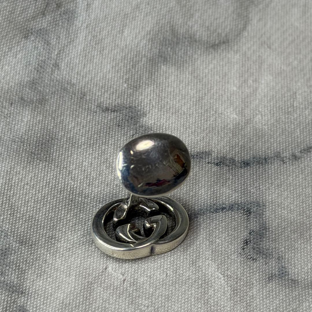 美品　GUCCI インターロッキングG シルバー925 カフリンクス　カフス